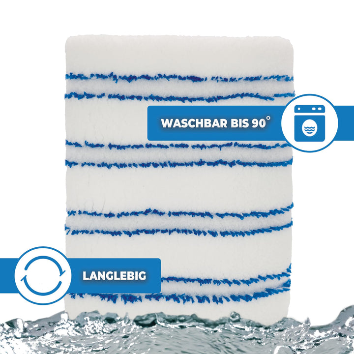 Microfaser Wischbezug 40cm mit Abrasivstreifen 10er-Set für Parkett und Fliesen - Bild 6