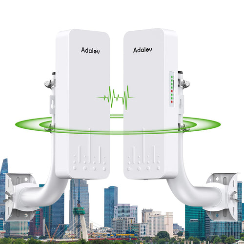 Outdoor WLAN-Bridge 5,8 GHz Set 300 Mbps PoE 3 km Reichweite