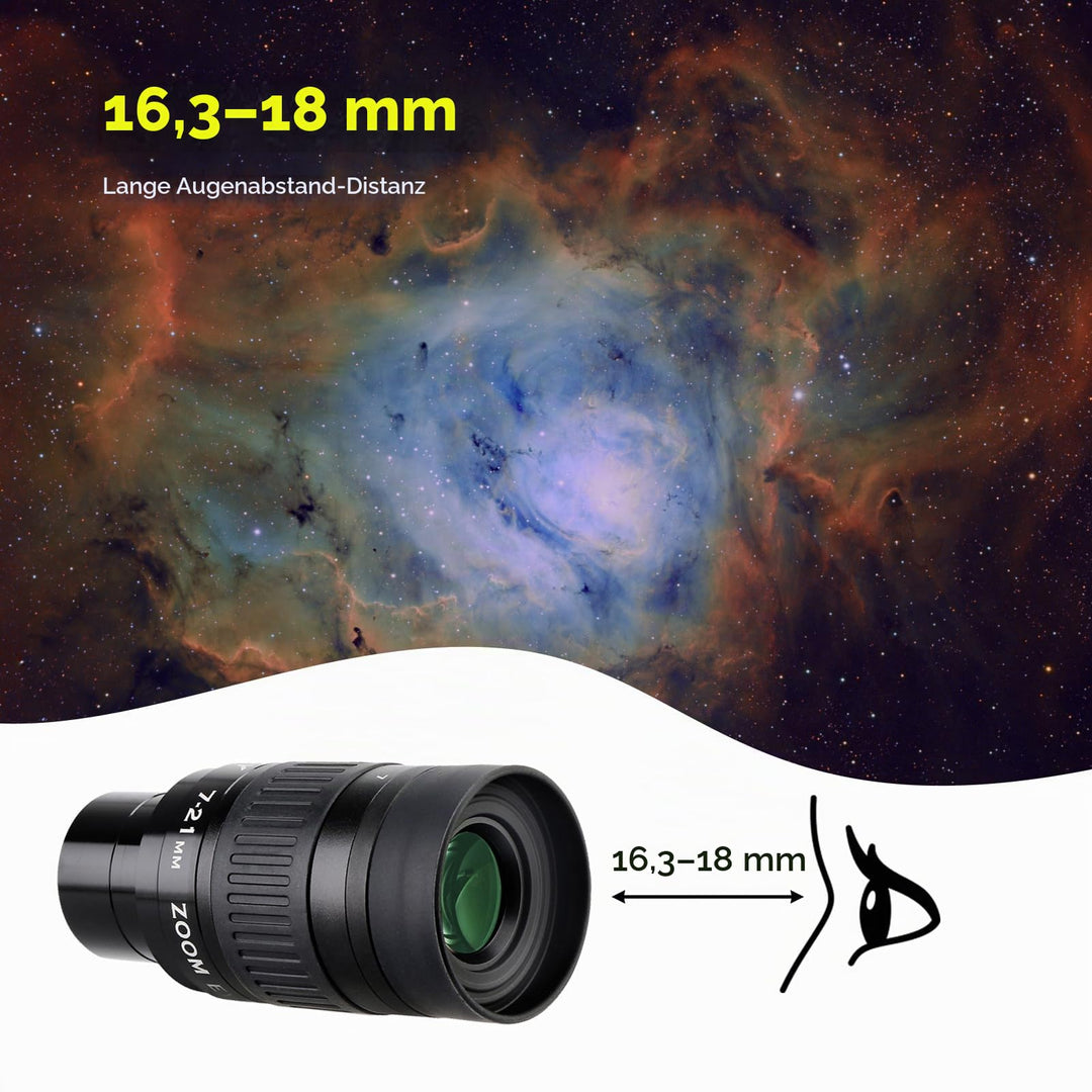 Zoom-Okular 7-21mm 1,25 Zoll FMC für Teleskop Planeten - Bild 6