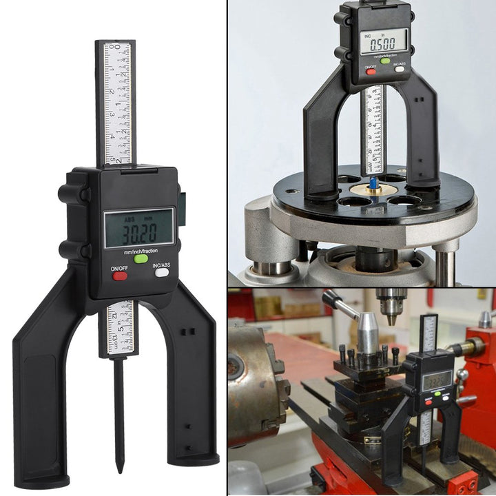 Digitaler Profiltiefenmesser 0–80 mm Magnet-Fuss mm/Zoll Holzbearbeitung - Bild 2