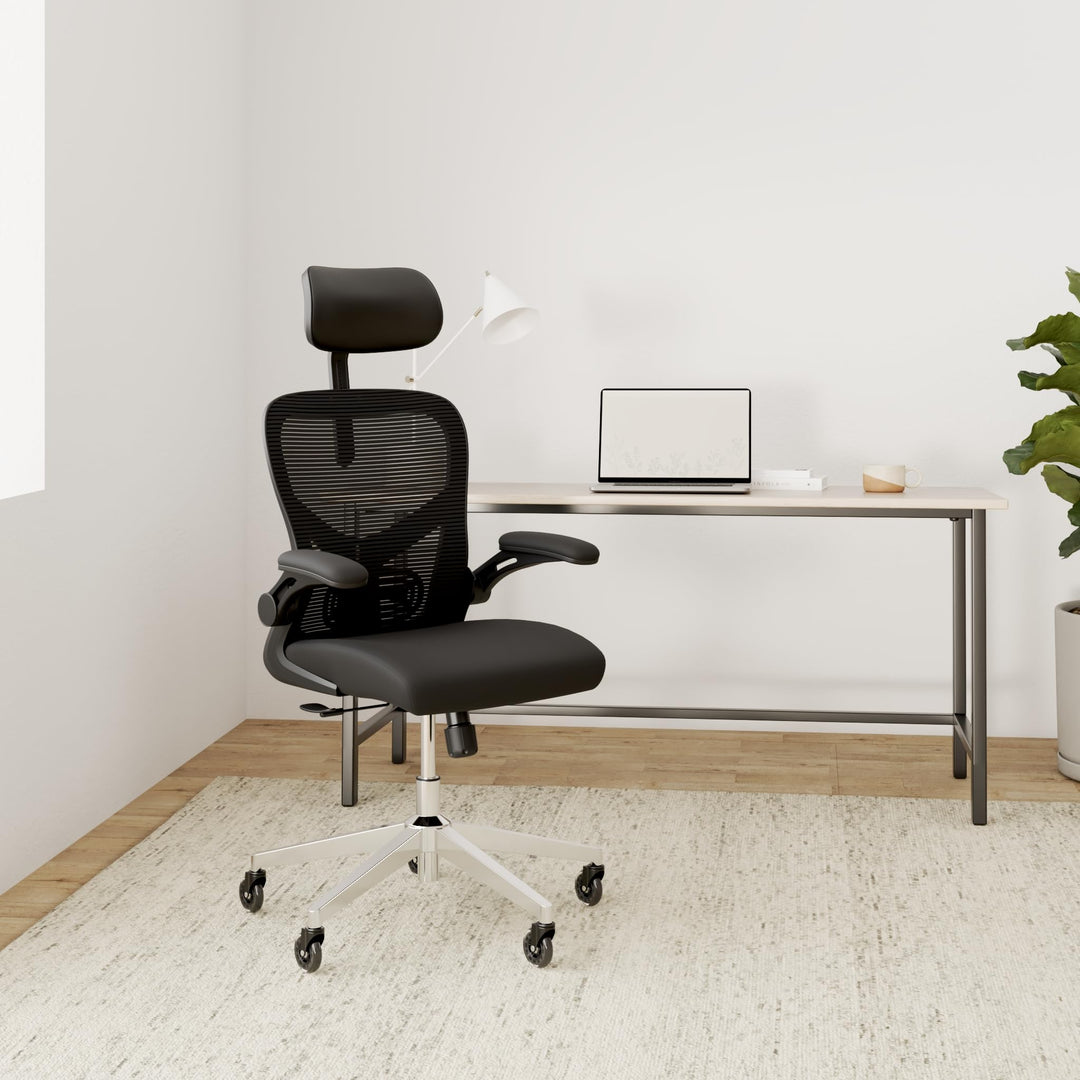Bürostuhl Ergonomisch Mesh 150kg Nylon mit Lendenwirbelstütze - Bild 2