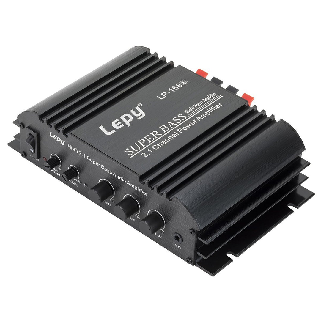 HiFi Stereo Verstärker 2.1CH 40W+68W mit Subwoofer für Auto &amp; Heim