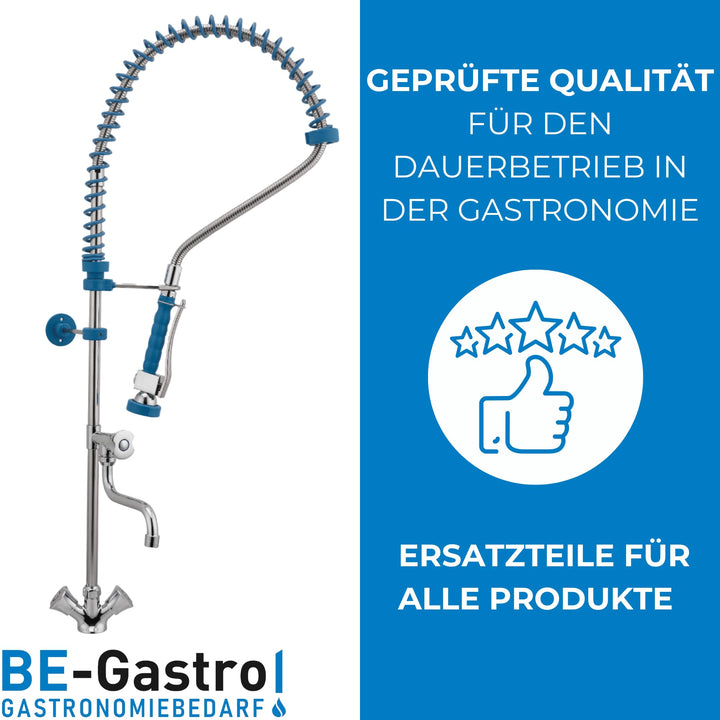 Geschirrbrause Gastro Komplett-Set Edelstahl mit Drehgriff - Bild 2