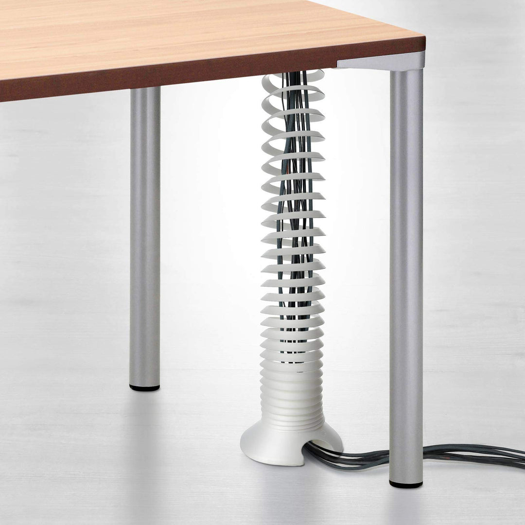 Kabelspirale Weiss vertikale Kabelführung höhenverstellbar bis 160 cm - Bild 5
