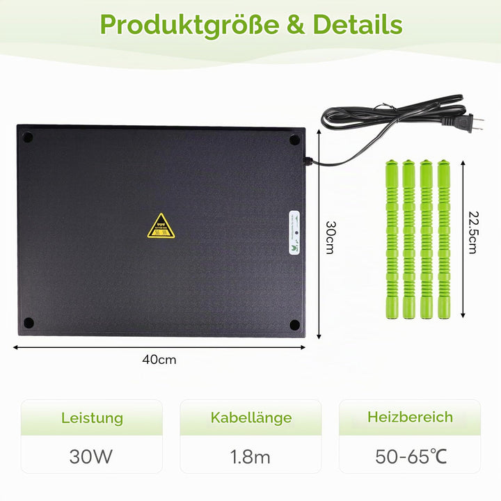 Heizplatte Küken 30x40cm höhenverstellbar 6-18cm für Geflügelaufzucht - Bild 5