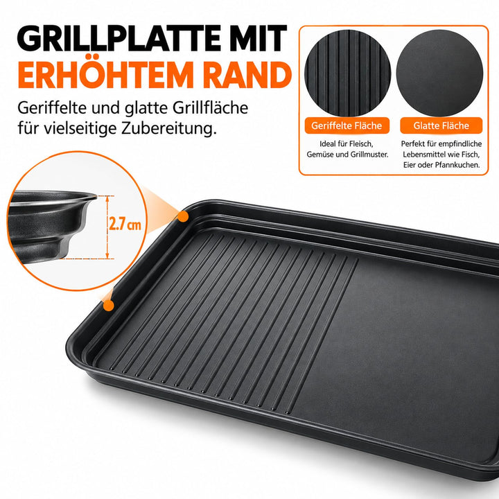Raclette Grill 8 Pfännchen Antihaft 1500W für 4-8 Personen - Bild 3