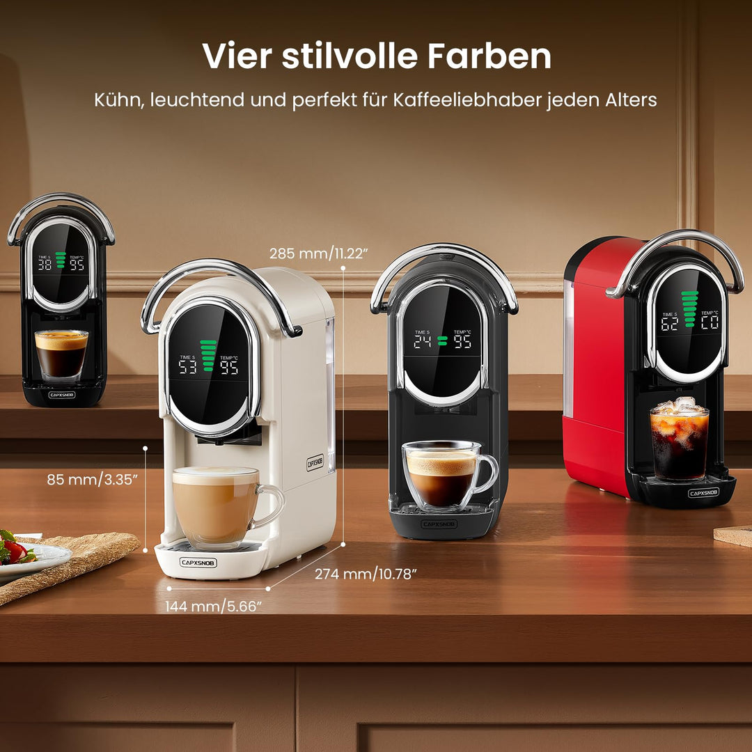 Kapselmaschine 5-in-1 für Nespresso Dolce Gusto ESE-Pad 20 Bar 1450W - Bild 10