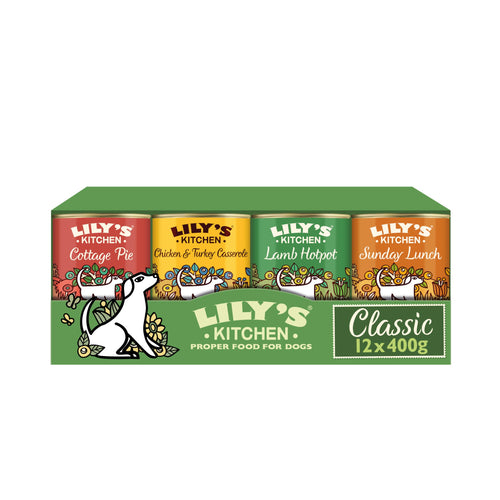 Nassfutter Hund Mix 12x400g Rind Huhn Lamm natürliche Zutaten
