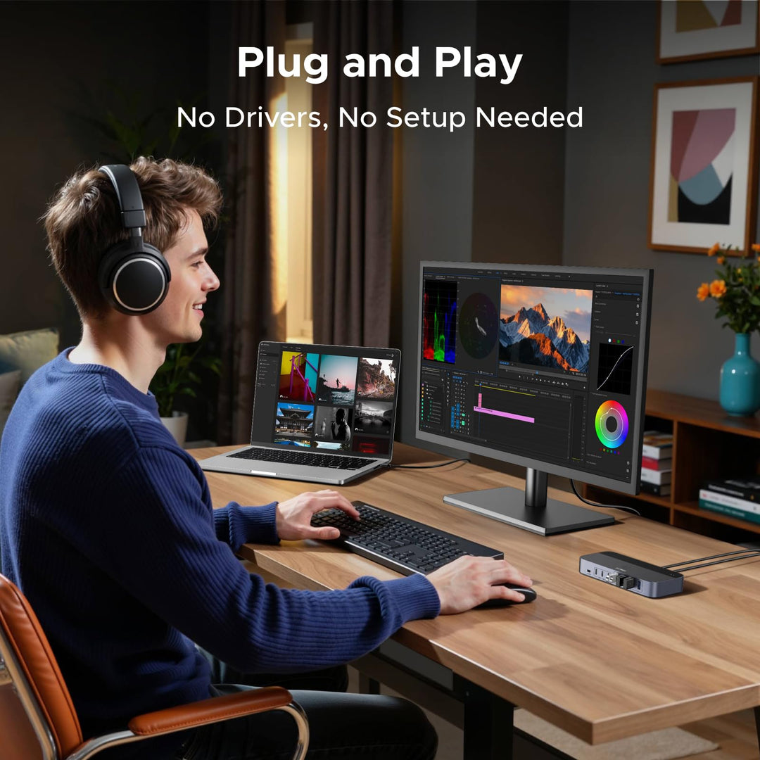 USB Switch 2 PC 7 Ports USB 3.0 mit 4x USB-A und 3x USB-C - Bild 6