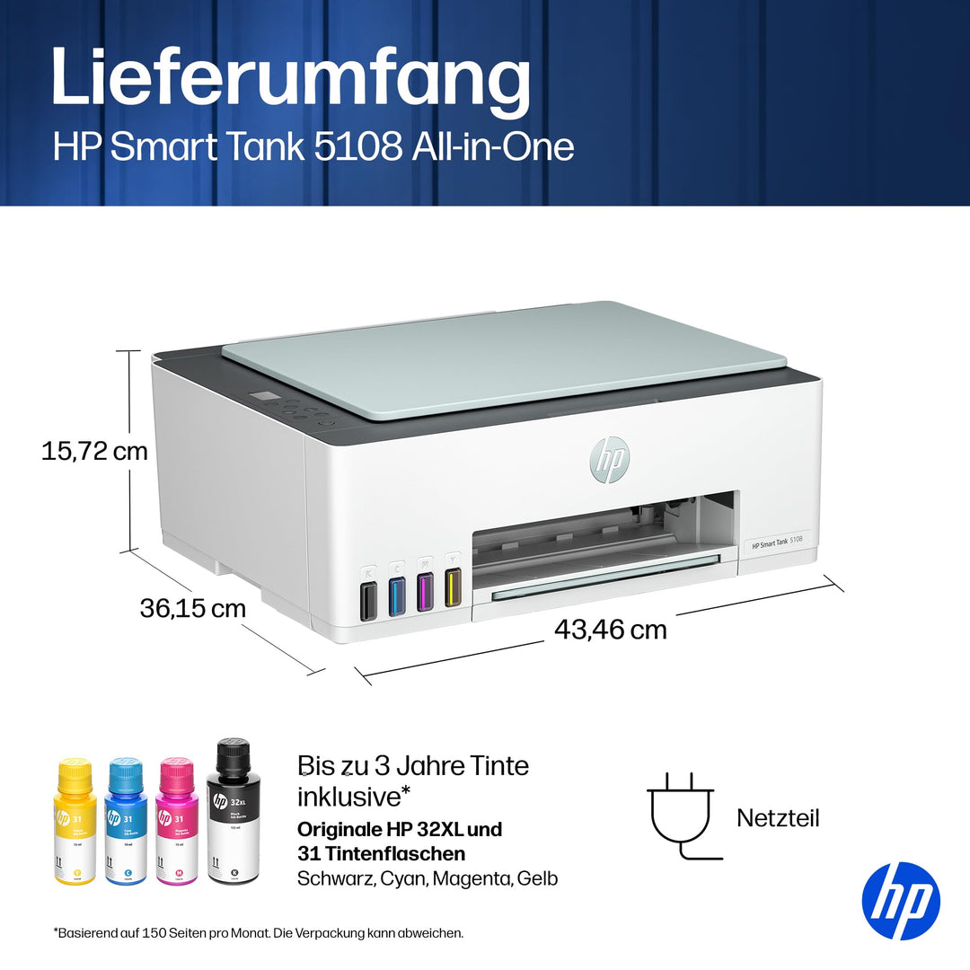 Multifunktionsdrucker Tintentank 3-in-1 WLAN mit 3 Jahren Tinte - Bild 10