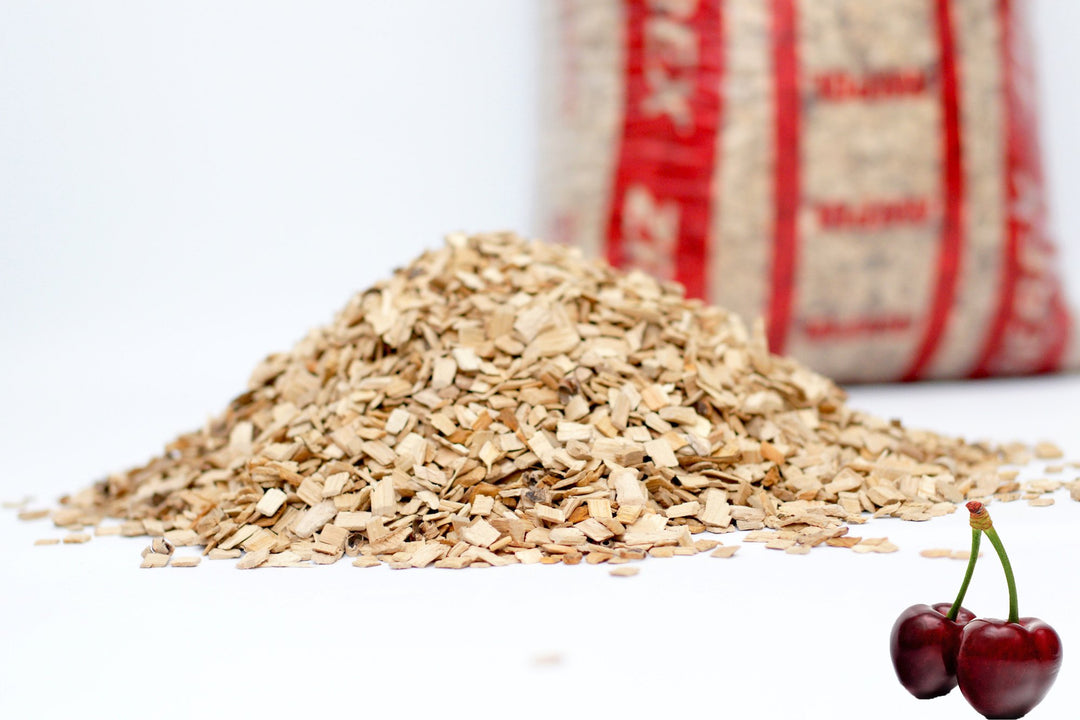 Räucherchips Kirsche 100% naturbelassen 2-5mm für Grill &amp; Smoker