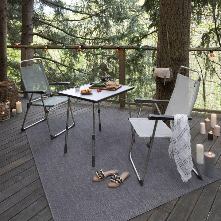 Klapptisch höhenverstellbar Aluminium 72,5x60 cm für Garten und Camping - Bild 5