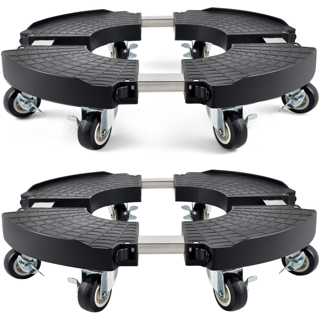 Pflanzenroller rund verstellbar 38-51cm 200kg 8 Rollen 2er-Set