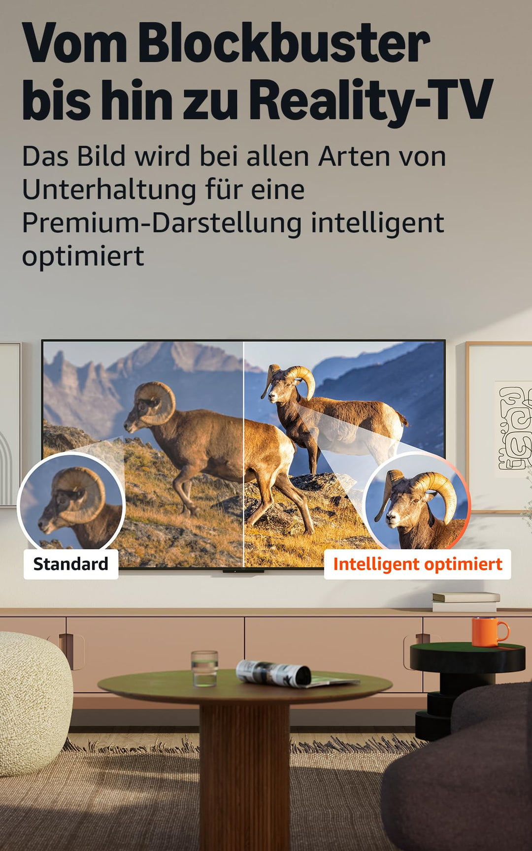 Mini-LED QLED Smart TV 55 Zoll 4K 144 Hz Gaming Dolby Vision - Bild 8