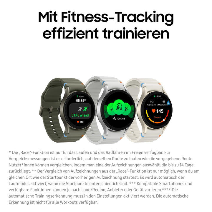Smartwatch 40 mm Bluetooth mit Schlaf- &amp; Fitness-Tracking, Cream - Bild 6