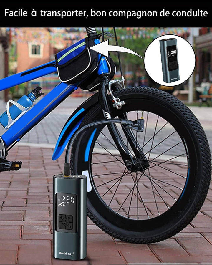 Akku-Luftkompressor 150 PSI 6000 mAh mit Auto-Stopp für Reifen - Bild 6