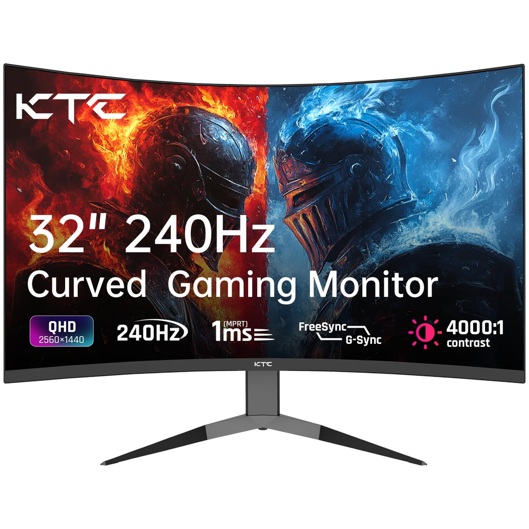 Curved Gaming Monitor 32 Zoll 2K QHD 240Hz 1ms Adaptive Sync
