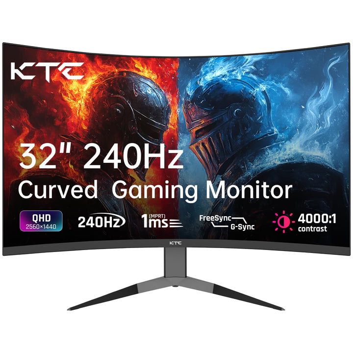 Curved Gaming Monitor 32 Zoll 2K QHD 240Hz 1ms Adaptive Sync
