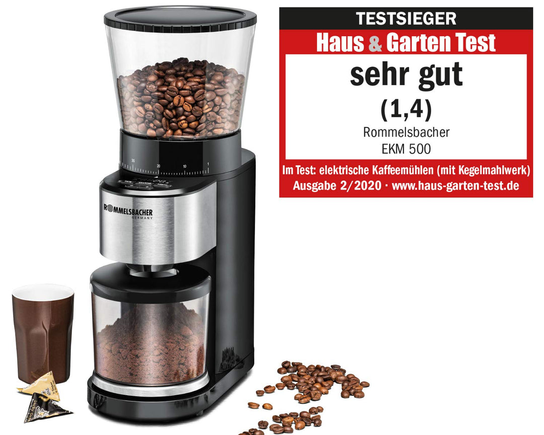 Kaffeemühle Kegelmahlwerk 39 Stufen mit Präzisionswaage für Siebträger - Bild 2