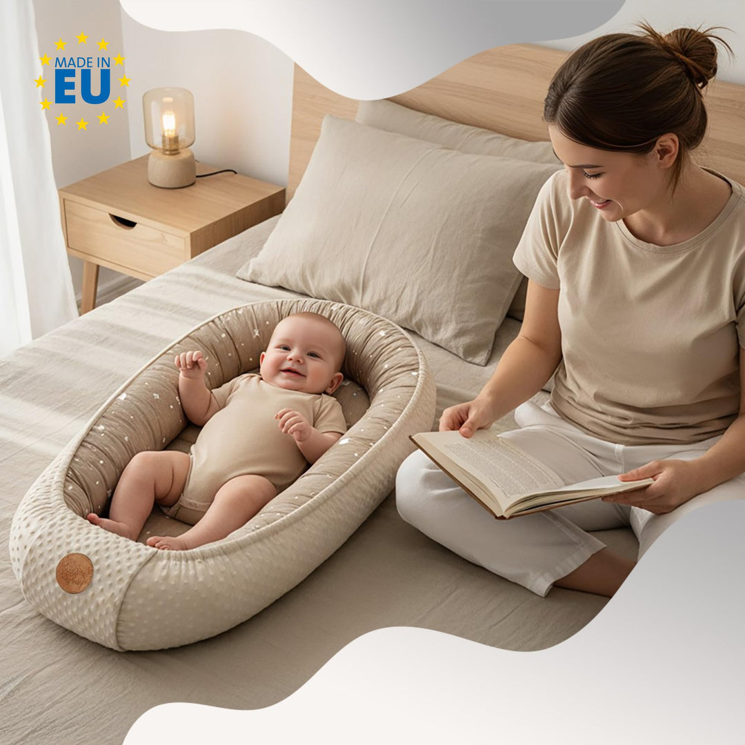 Babynest Minky Giraffen-Design für Babybett und Kinderbett - Bild 5