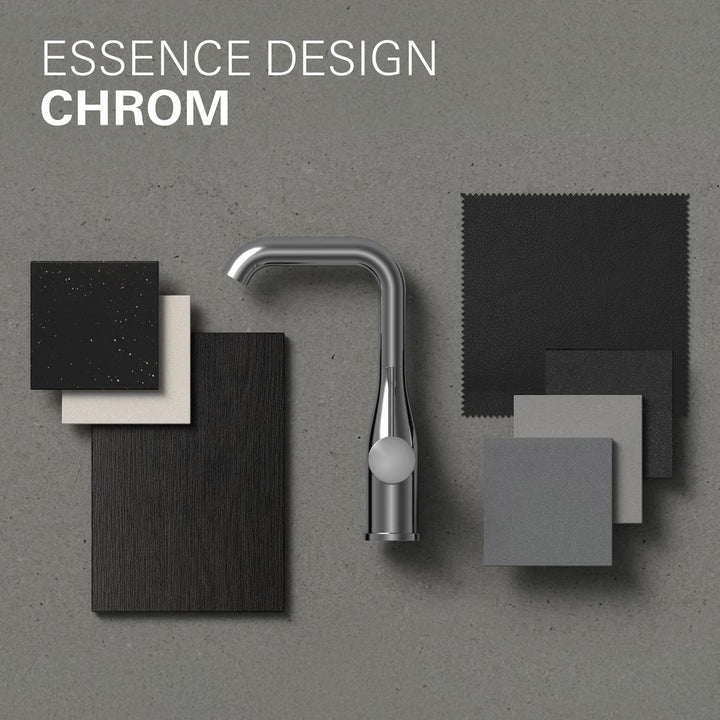 Waschtischarmatur Chrom Einhebelmischer Push-Open 24cm hoch - Bild 6