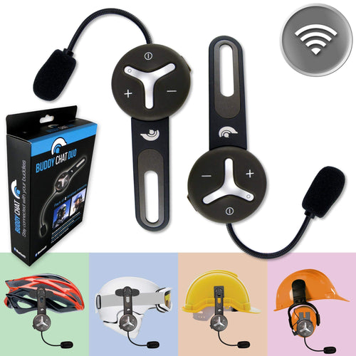 Helm Headset Intercom 2er Set Bluetooth DSP bis 1000m Reichweite