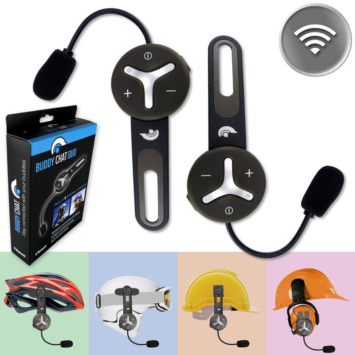 Helm Headset Intercom 2er Set Bluetooth DSP bis 1000m Reichweite