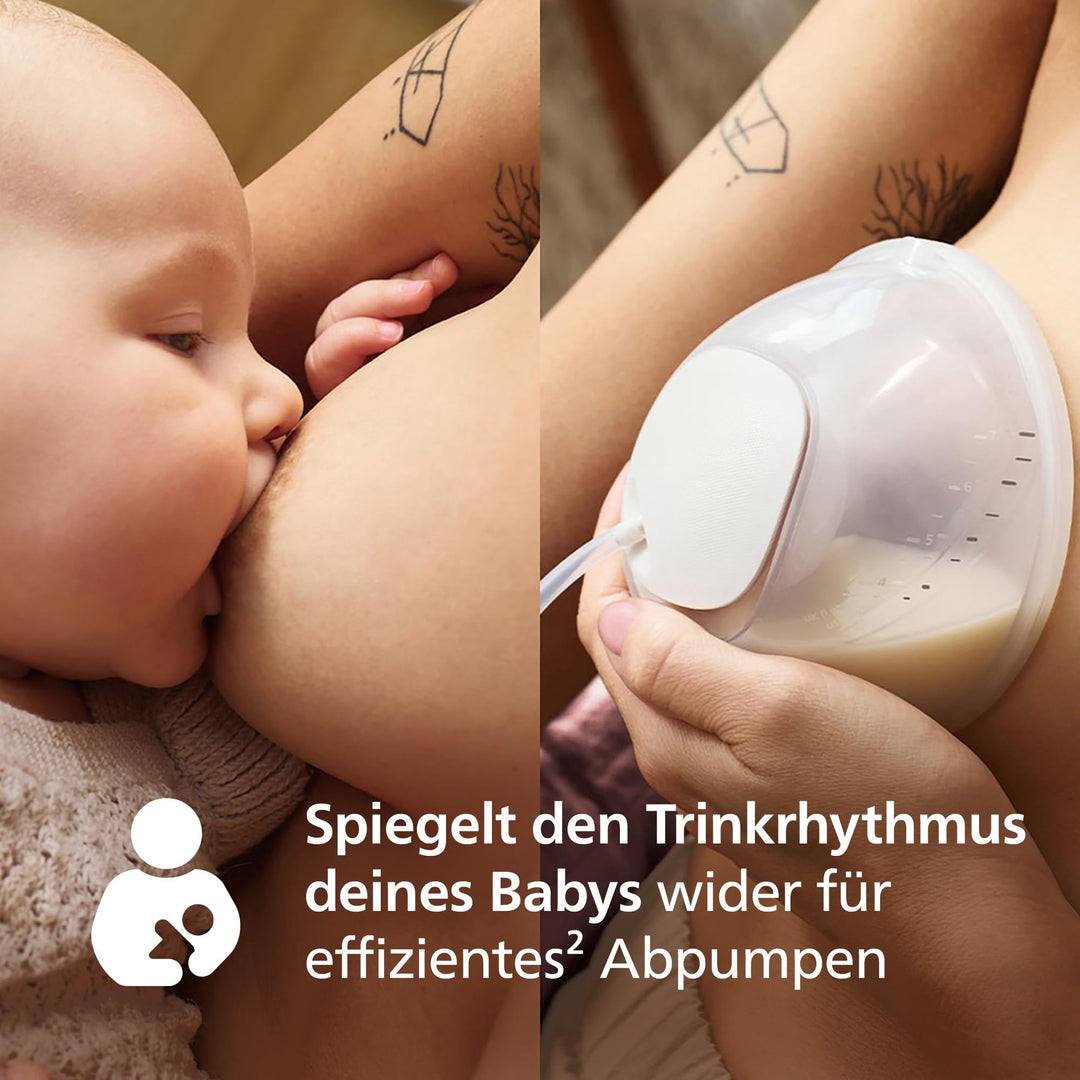Elektrische Doppelmilchpumpe Hands-free 85 Saugzyklen/min für BH - Bild 2