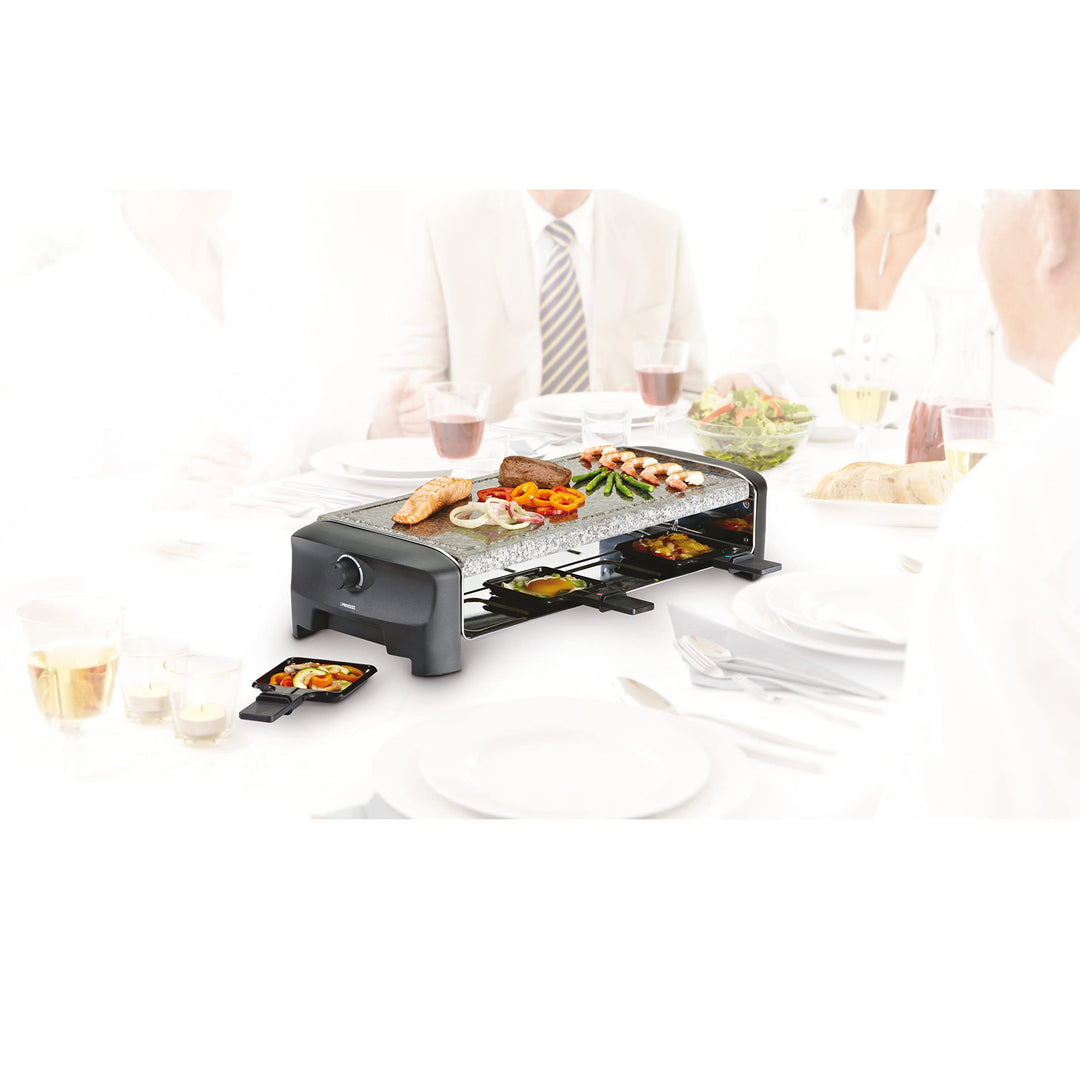 Raclette-Steingrill 1400W für 8 Personen mit Natursteinplatte - Bild 5