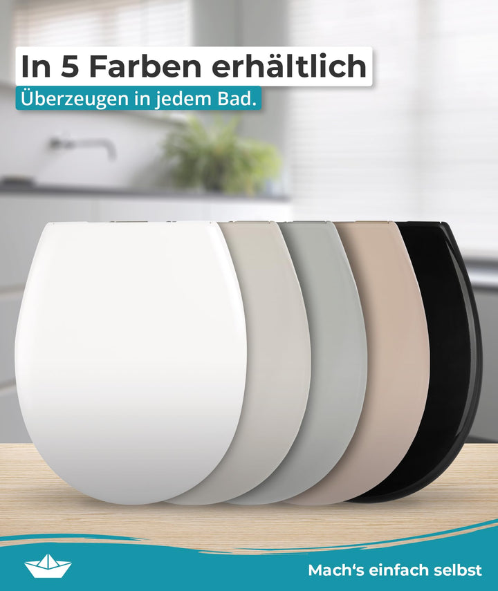 WC Sitz oval mit Absenkautomatik Duroplast abnehmbar bis 250 kg - Bild 9