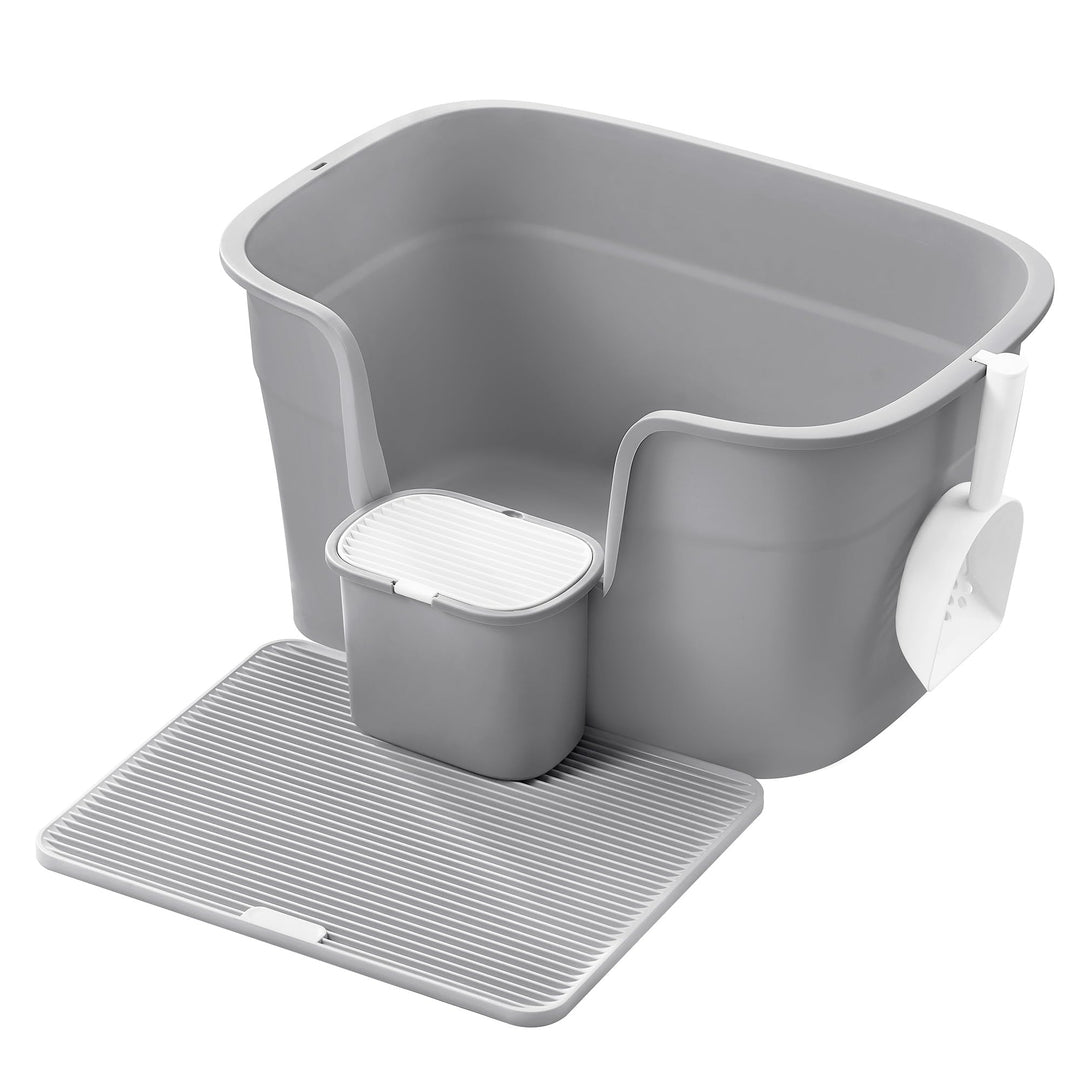 Katzentoilette Grosse Katzen 64x44x33 cm 4-in-1 Set hohe Seitenwände - Bild 7