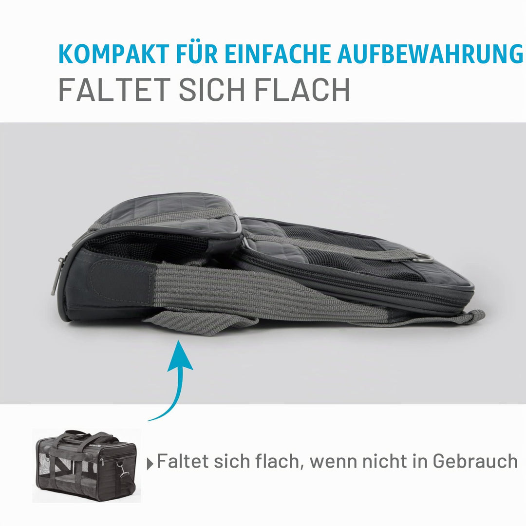 Haustier-Transportbox flugzeugzugelassen Grösse L Anthrazit 10 kg - Bild 8