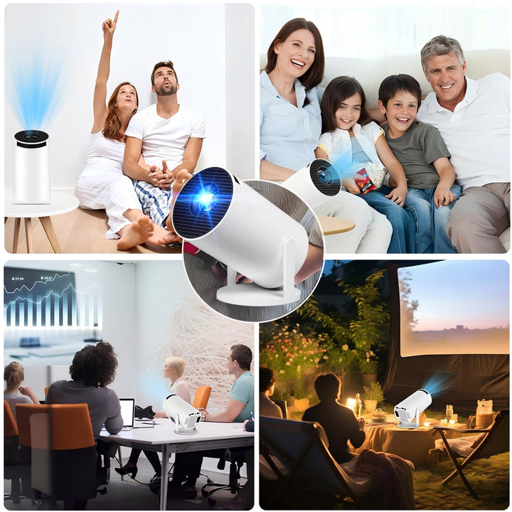 Mini Beamer Android 11 WiFi 6 Bluetooth 5.0 720p LCD 180° drehbar - Bild 11
