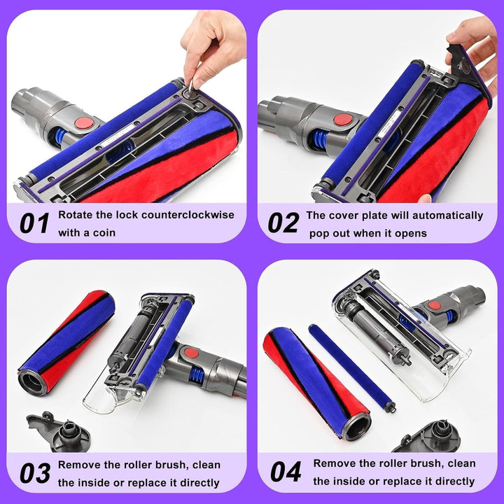 Softwalze Bodendüse für Dyson V7 V8 V10 V11 V15 Hartboden - Bild 6