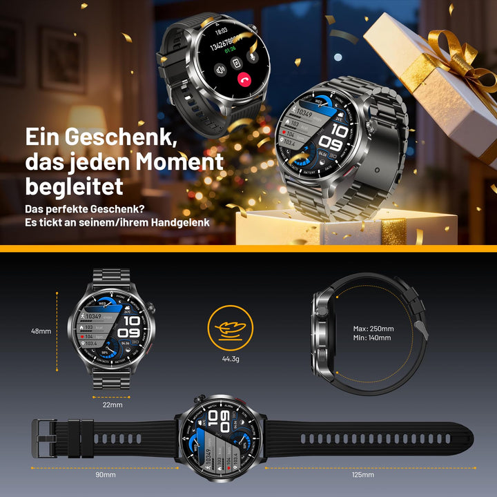 Smartwatch Herren 1,52" HD Touchscreen 1000 mAh Bluetooth-Anruf IP68 - Bild 7