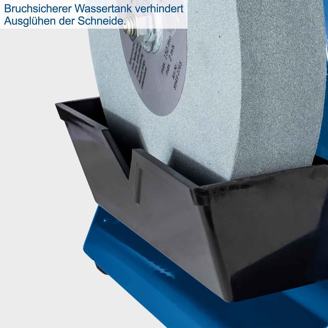 Nass-Schleifmaschine 200W Korundstein Ø250mm mit Abziehscheibe - Bild 7