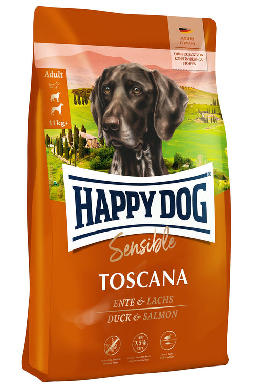 Trockenfutter Ente & Lachs glutenfrei für Hunde 12,5 kg