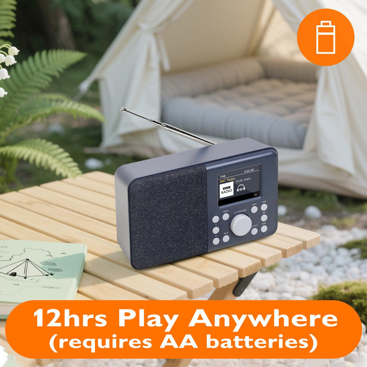 DAB/DAB+ Digitalradio tragbar mit Bluetooth und UKW dunkelgrau - Bild 5