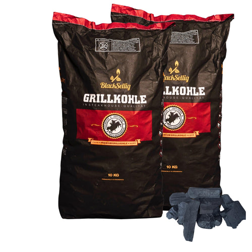 Grillkohle Quebracho Blanco 20 kg für Steaks und BBQ