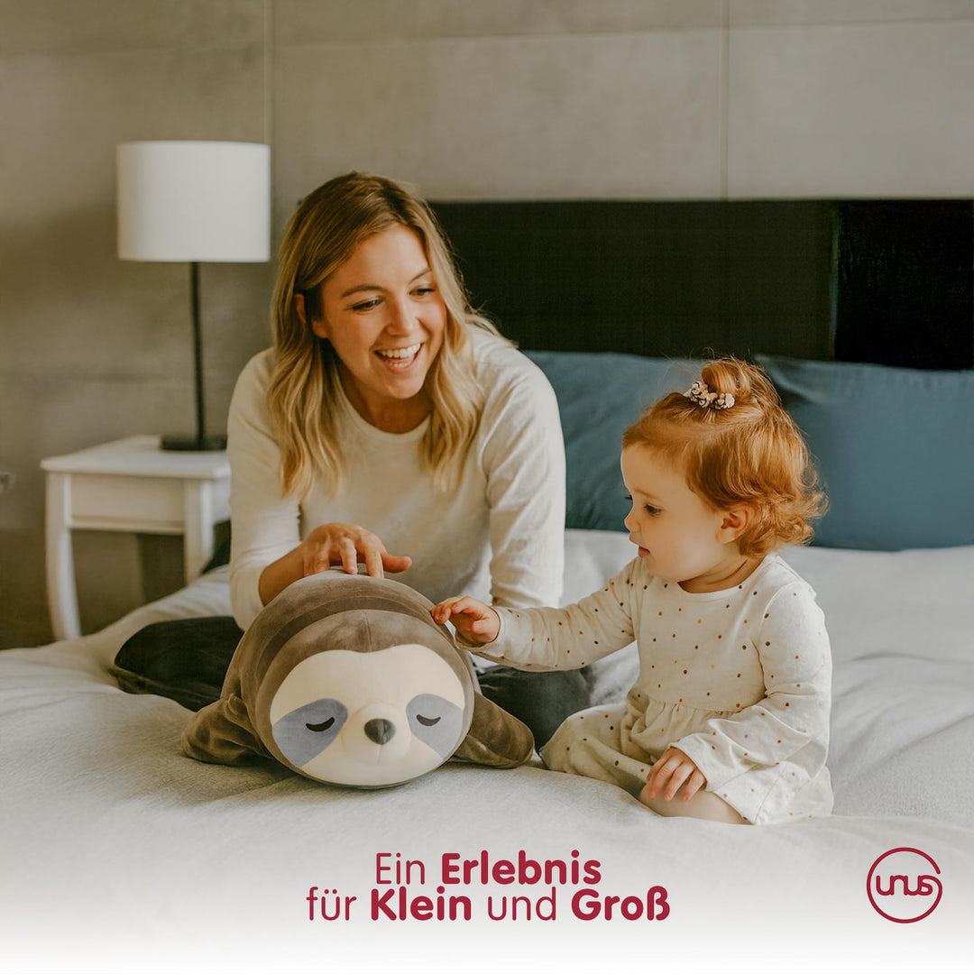 Faultier Kuscheltier Kissen 100 cm Grau als Schwangerschaftskissen - Bild 5