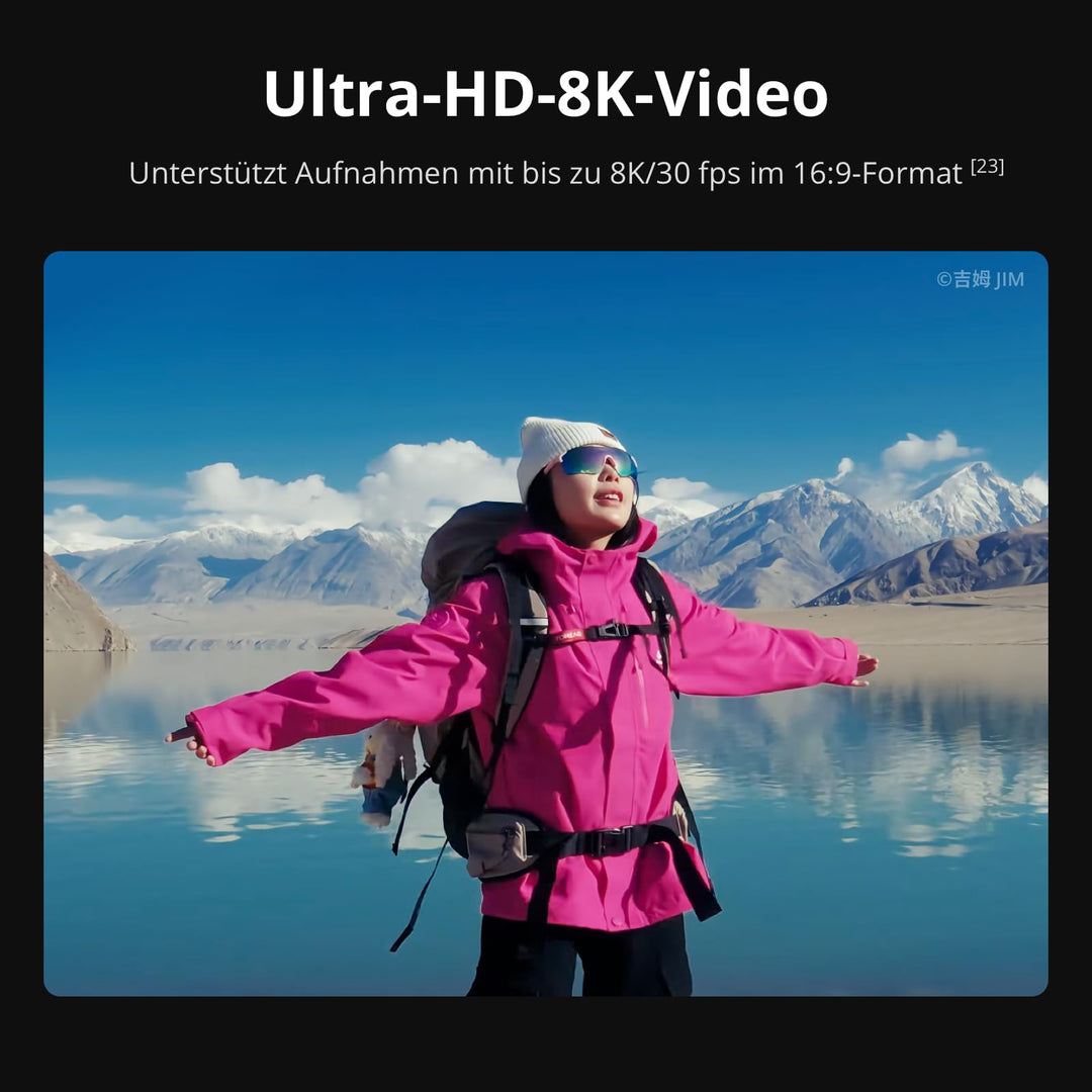 Action-Cam 4K/8K mit variabler Blende, 50 GB Speicher, wasserdicht bis 20 m - Bild 7