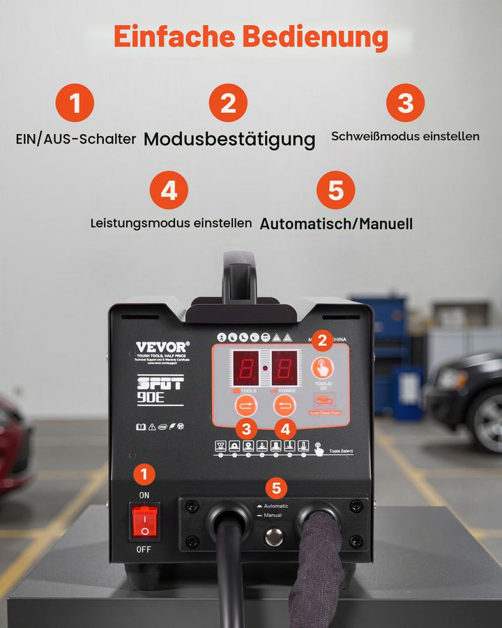 Ausbeulspotter 3 kW 220V 7 Modi Karosserie Punktschweissgeraet - Bild 6
