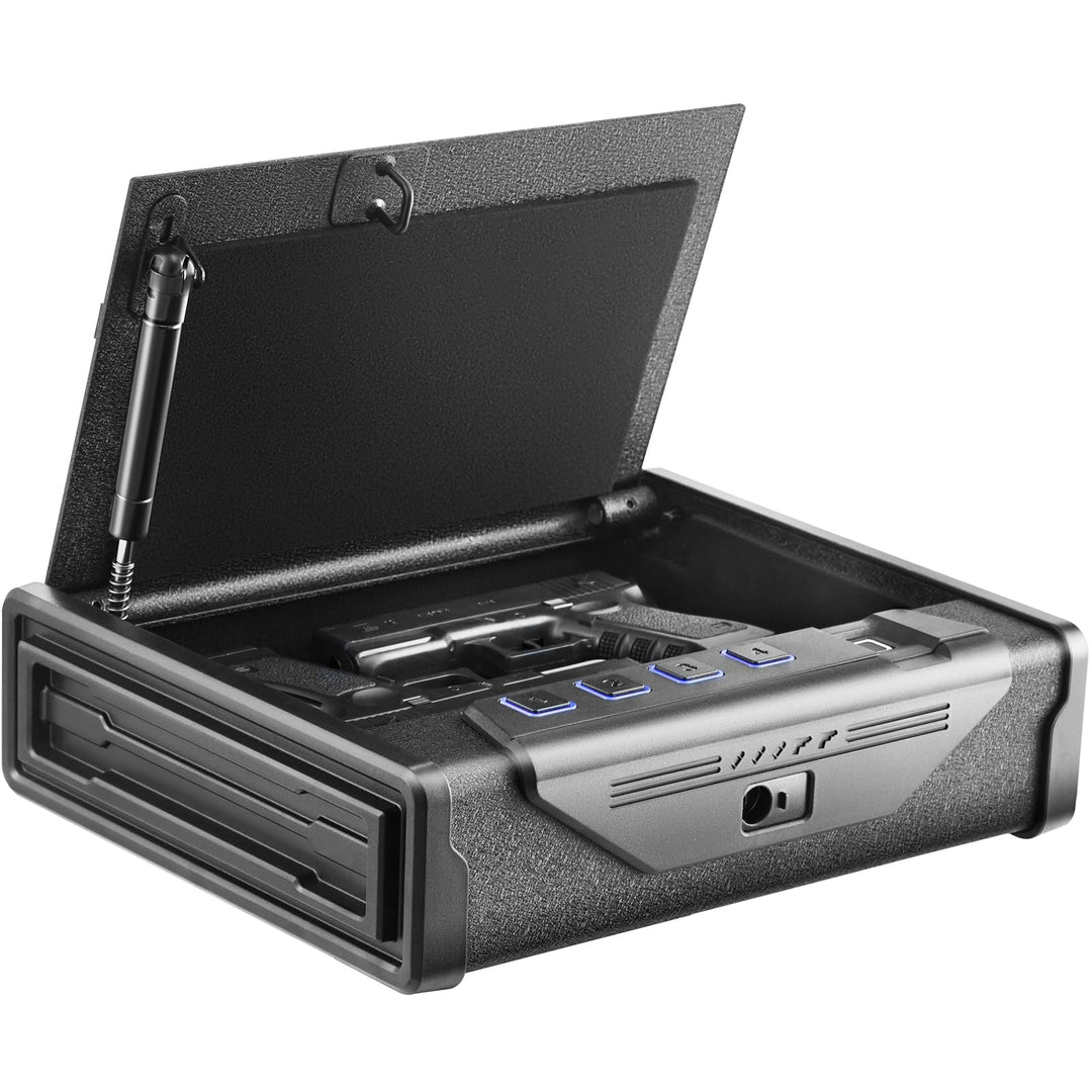 Pistolentresor 3-in-1 Fingerabdruck Stahl 260x180x50mm für 2 Pistolen - Bild 9