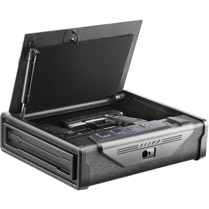 Pistolentresor 3-in-1 Fingerabdruck Stahl 260x180x50mm für 2 Pistolen - Bild 9
