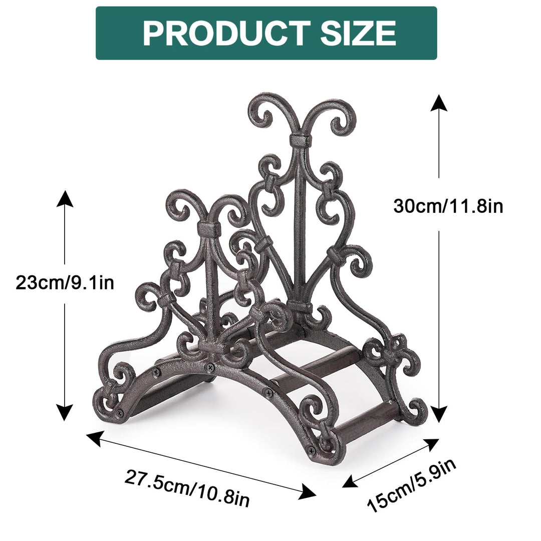 Schlauchhalter Gusseisen Wandmontage Vintage-Design 27,5x30 cm - Bild 6