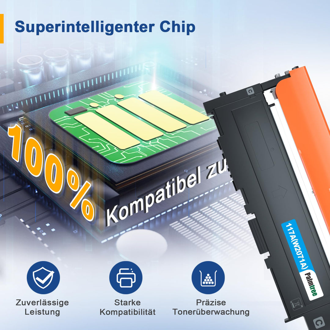 Toner Set 117A 4-Pack für HP Color Laser MFP 178nw 179fnw 150nw - Bild 3