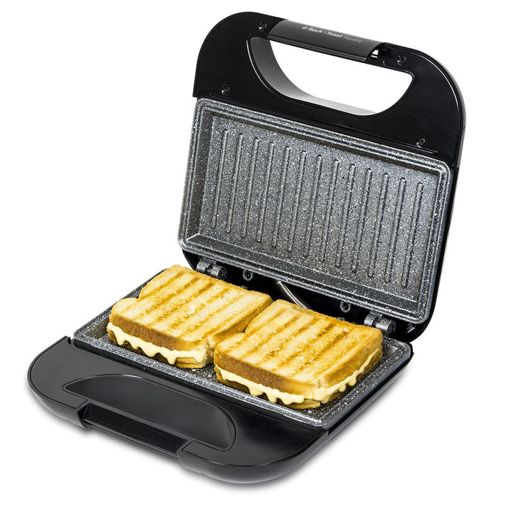 Sandwichmaker 2 Sandwiches RockStone-Antihaft Grillplatten 750 W