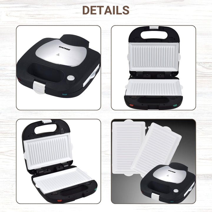 Kontaktgrill Elektrogrill mit Keramikbeschichtung 1500W Multimaker - Bild 8