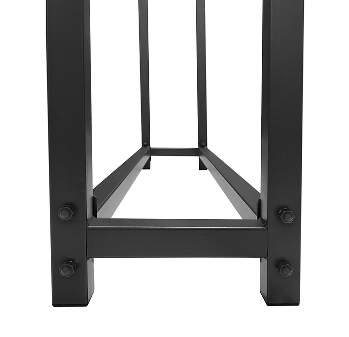 Kaminholzregal Aussen Metall 113x25x115 cm anthrazit mit Schutzhülle - Bild 6