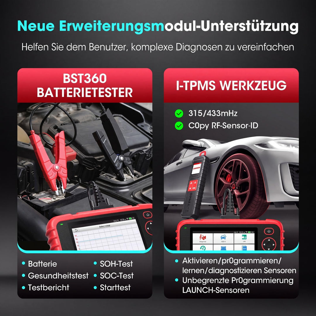 OBD2 Diagnosegerät 7 Reset-Funktionen 64GB Android WiFi PKW SUV - Bild 7